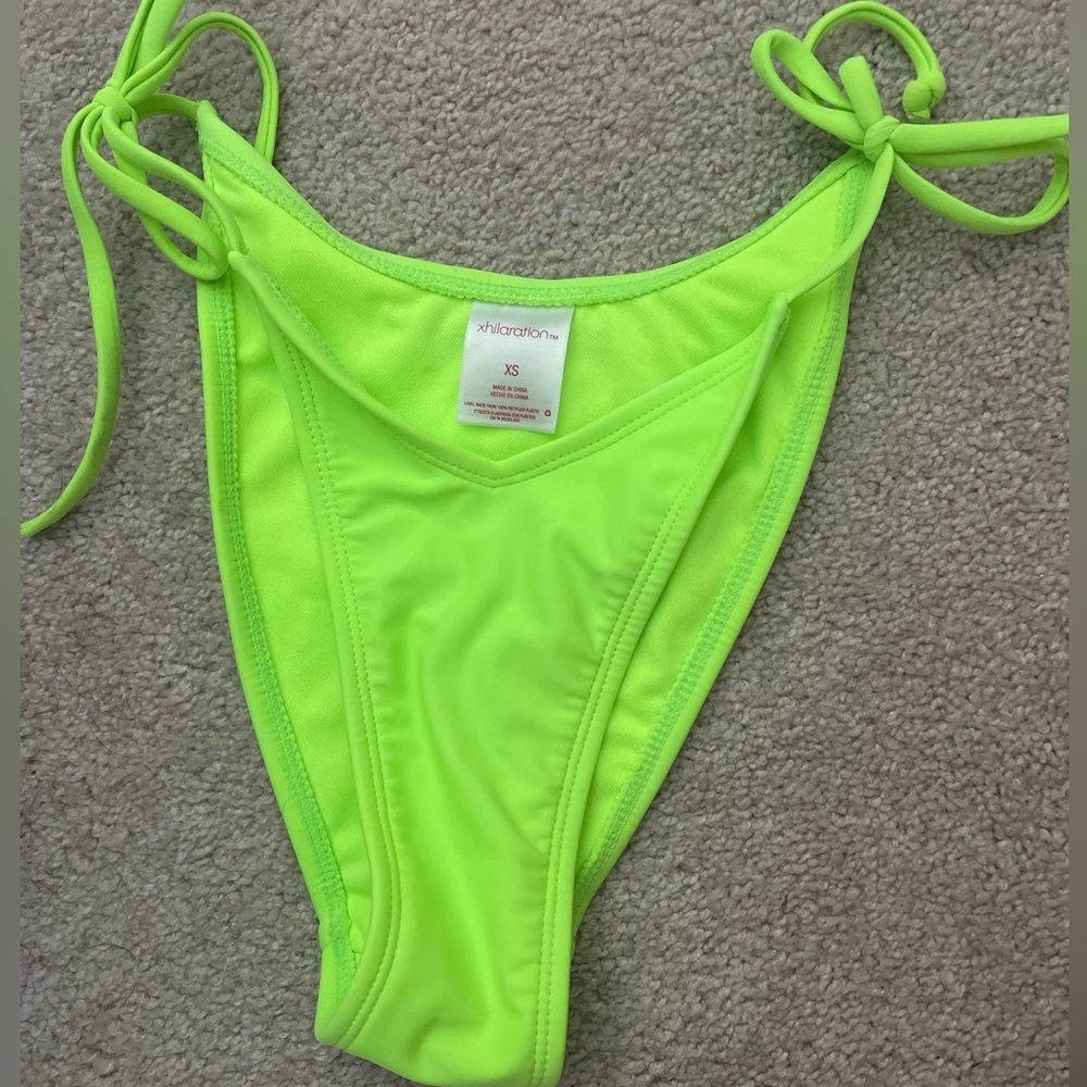 Neon adjustable bikini bottom